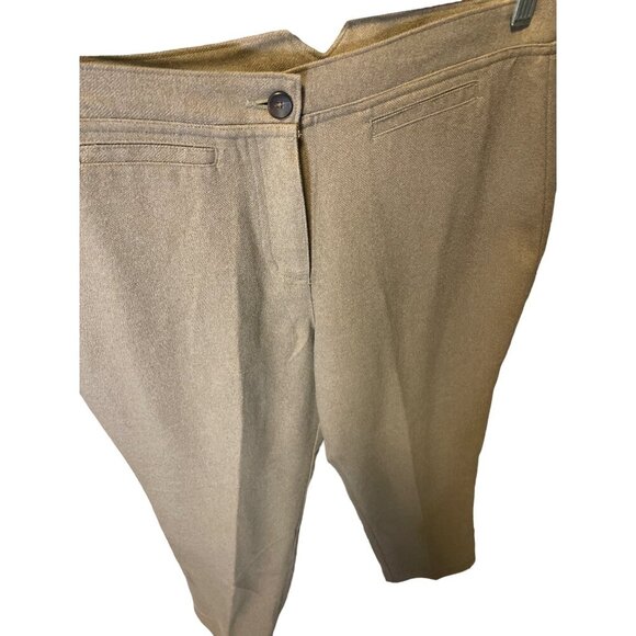 Woolrich Tan Brown Flat Front High Waisted Pants Sz 12P - Picture 4 of 8